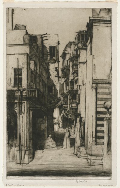 Street in Cairo by David Young Cameron