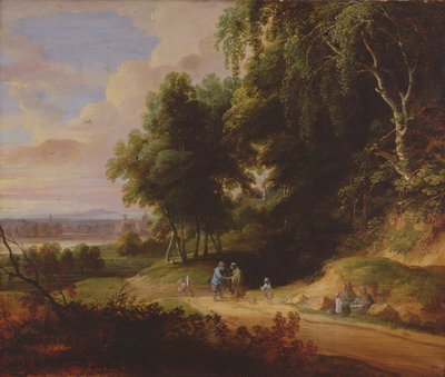 Landscape with Gypsy Figures by David and Vadder Teniers