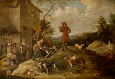 Resting Hunters by David the Younger Teniers