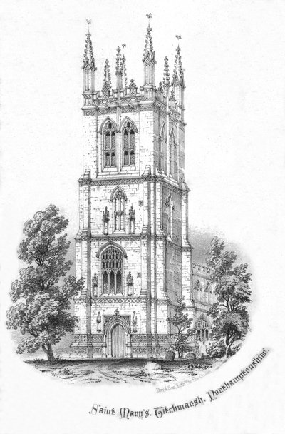 Saint Marys, Titchmarsh, Northamptonshire by Day and Son