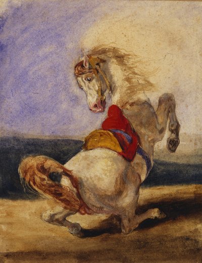 Rearing Horse by Delacroix
