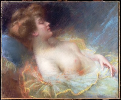 Young woman sleeping by Delphin Enjolras