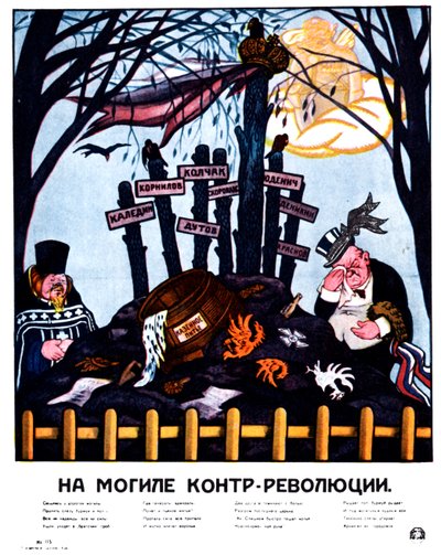 At the Grave of Counter-Revolution Poster by Deni