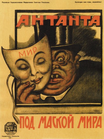 Entente under the mask of peace Poster by Deni