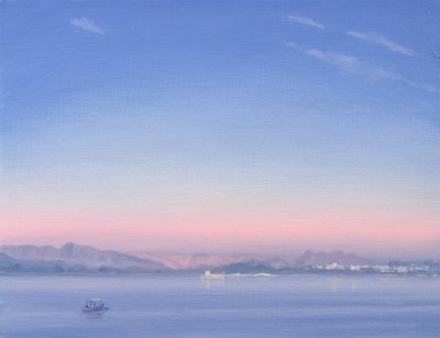 Dawn over Lake Piccola by Derek Hare