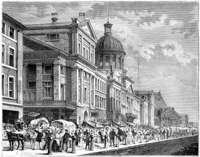 Bonsecours, Montreal, Canada, 19th century by Deroy