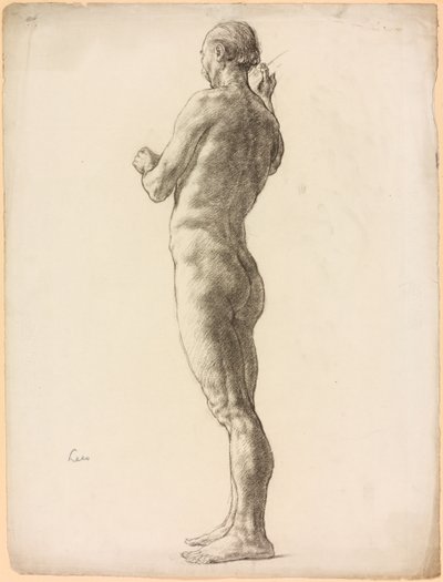 A Study of a Male Figure by Derwent Lees