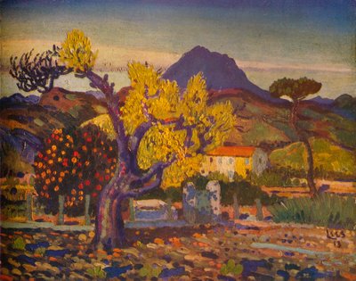 Pear Tree in Blossom by Derwent Lees