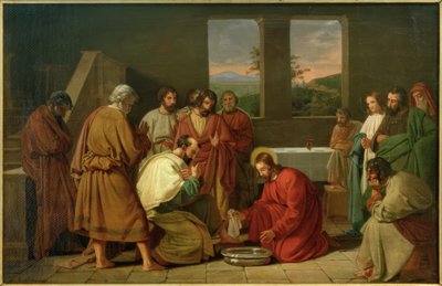 Foot Washing by Detlev Konrad Blunck