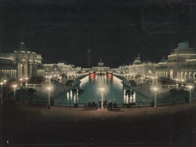 Grand Court illuminated, Trans-Mississippi Exposition by Detroit Photographic Co.