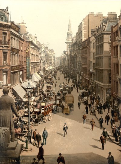 Cheapside, London, c.1890-1900 by Detroit Publishing Co.