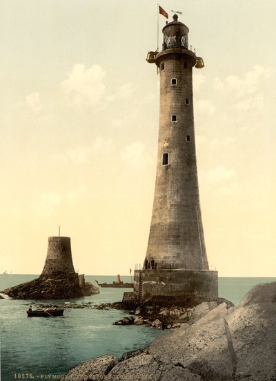 Eddystone Lighthouse, Plymouth, England by Detroit Publishing Co.