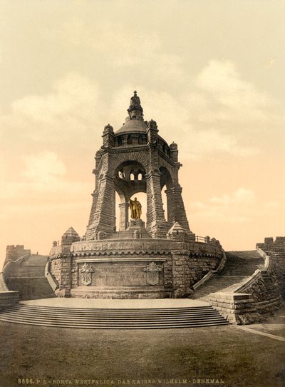 Kaiser Wilhelm Monument, Westphalia, Germany, c.1900 by Detroit Publishing Co.