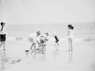 Sand castles, Coney Island, NY by Detroit Publishing Co.