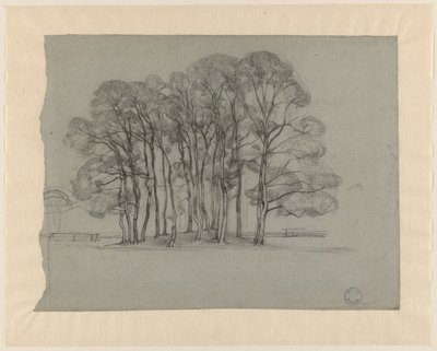 Group of Trees on a Low Hill by Dick Ket
