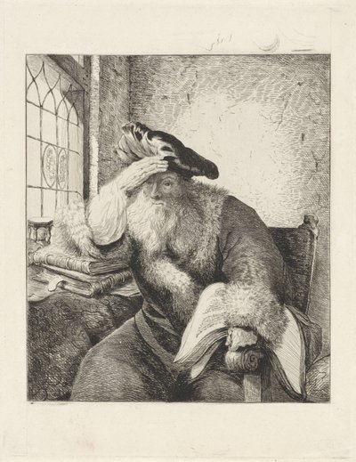 Old Man at the Window by Diederik Jan Singendonck