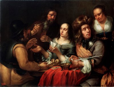 Card Game, 17th century by Dingeman van der Hagen