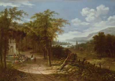 Wooded Landscape by Dionys Verburgh