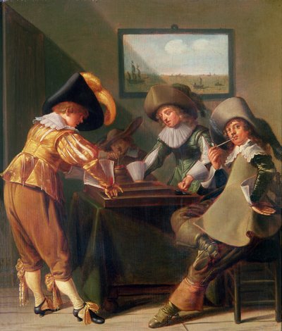 Backgammon Players, 17th Century by Dirck Hals