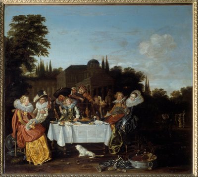 Country Feast by Dirck Hals