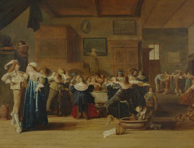 Meeting in an Interior by Dirck Hals