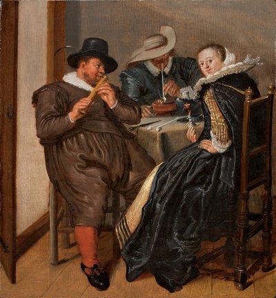 Merry Company with Flutist by Dirck Hals
