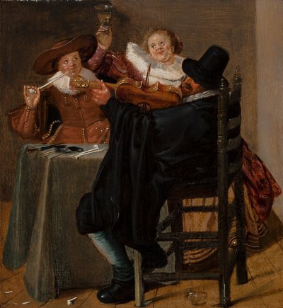 Merry Company with Violinist by Dirck Hals