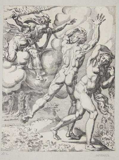 The Expulsion from Paradise by Dirck Volckertsz. Coornhert