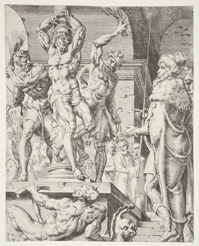 The Flagellation by Dirck Volckertsz. Coornhert