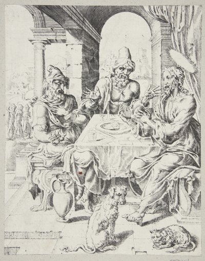 The Supper at Emmaus by Dirck Volckertsz. Coornhert