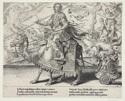 The Triumph of Isaac by Dirck Volckertsz. Coornhert