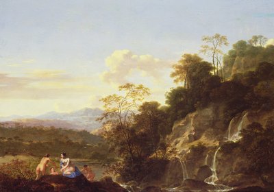 Landscape with Nymphs by Dirck van der Lisse