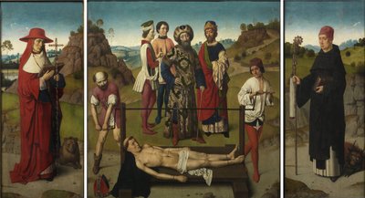 Martyrdom of Saint Erasmus Triptych, 1458 by Dirk Bouts
