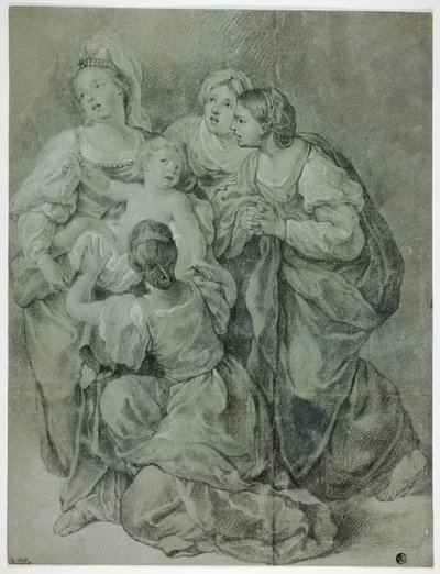 Group of Four Women and Child by Domenichino