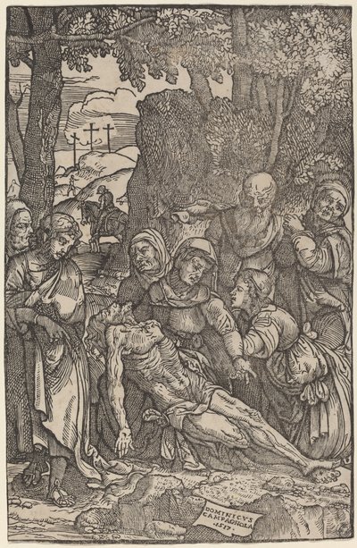 Lamentation of Christ by Domenico Campagnola