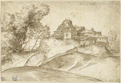 Settlement on a Hill by Domenico Campagnola