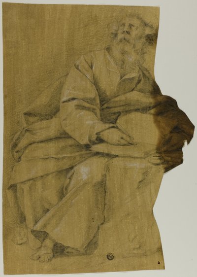 Evangelist Writing at Desk by Domenico Fiasella