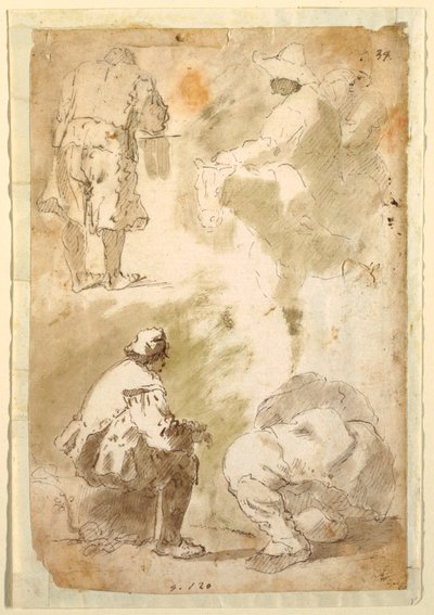 Five Men by Domenico Gargiulo, called Micco Spadaro