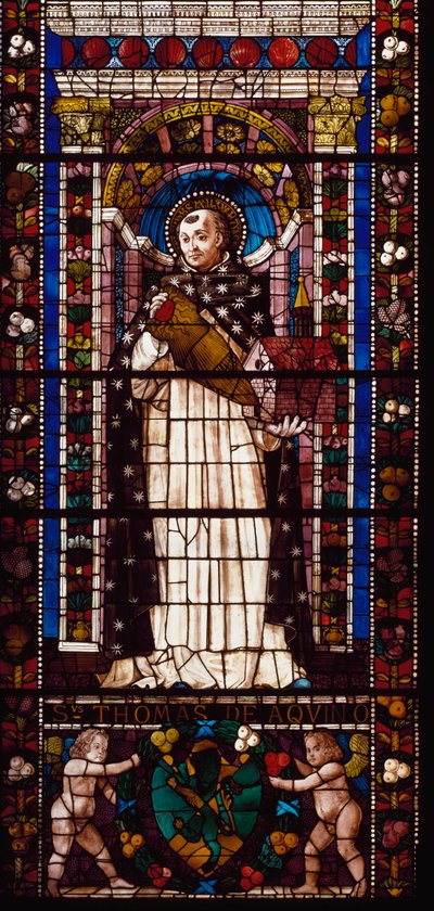 Representation of Saint Thomas Aquinas by Domenico Ghirlandaio