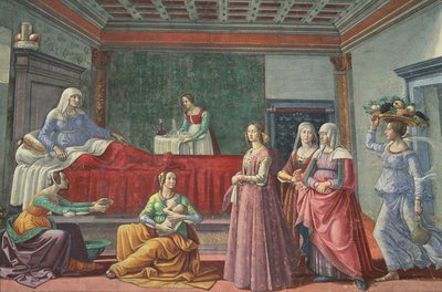 The Birth of St. John the Baptist by Domenico Ghirlandaio