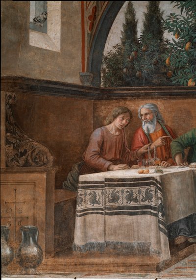 The Last Supper (detail) by Domenico Ghirlandaio