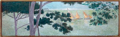 Pine Trees by the Sea by Domenico Guerello