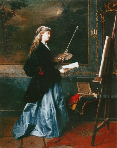 The Painter, 1864 by Domenico Induno