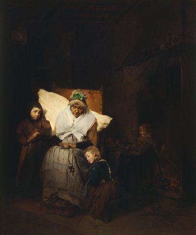 The Rosary by Domenico Induno