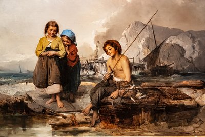 Young Fishermen by Domenico Induno