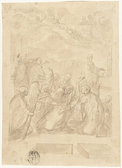 The Death of Saint Benedict by Domenico Maria Canuti
