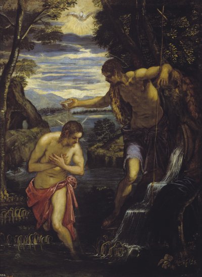 The Baptism of Christ by Domenico Robusti Tintoretto