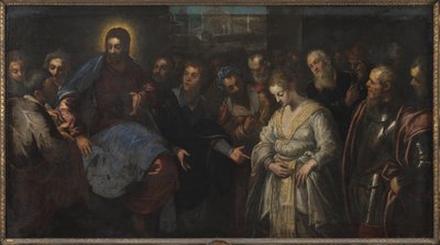 Christ and the Adulteress by Domenico Tintoretto