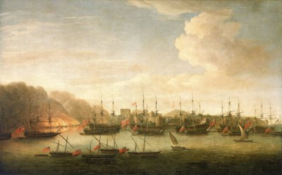 The Capture of Geriah, February 1756 by Dominic Serres