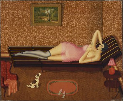 Summer Siesta Woman Lying by Dominique Peyronnet